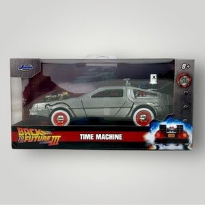 Jada Toys Back to the Future III 2024 Time Machine Die Cast DeLorean!